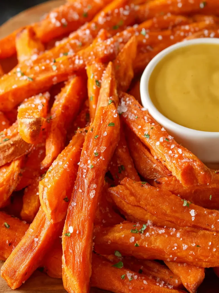 How to Make Sweet Potato Fries with Dipping Sauce First Image