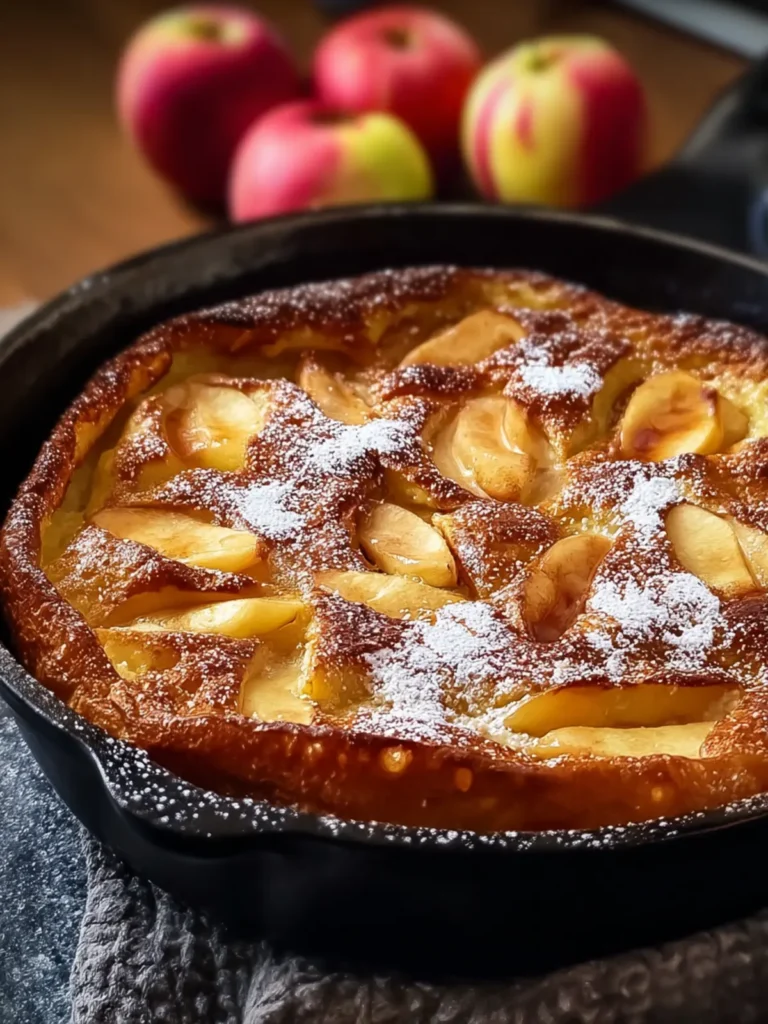 Fluffy Apple Cinnamon German Pancake for Cozy Mornings First Image