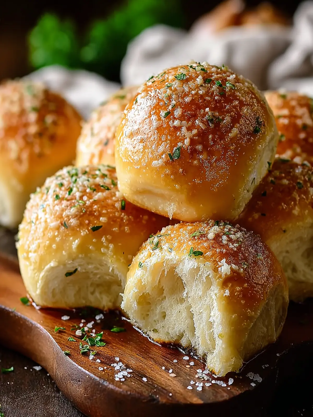 30-Minute Garlic Parmesan Dinner Rolls You’ll Love Today! First Image