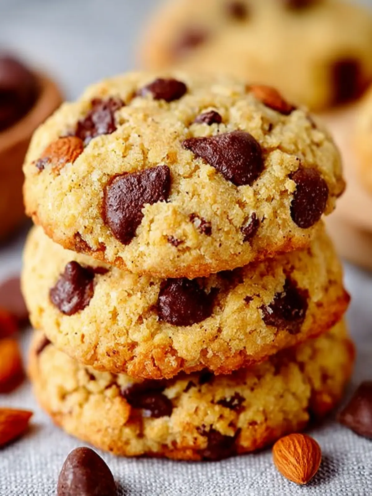 Almond Flour Chocolate Chip Cookies First Image