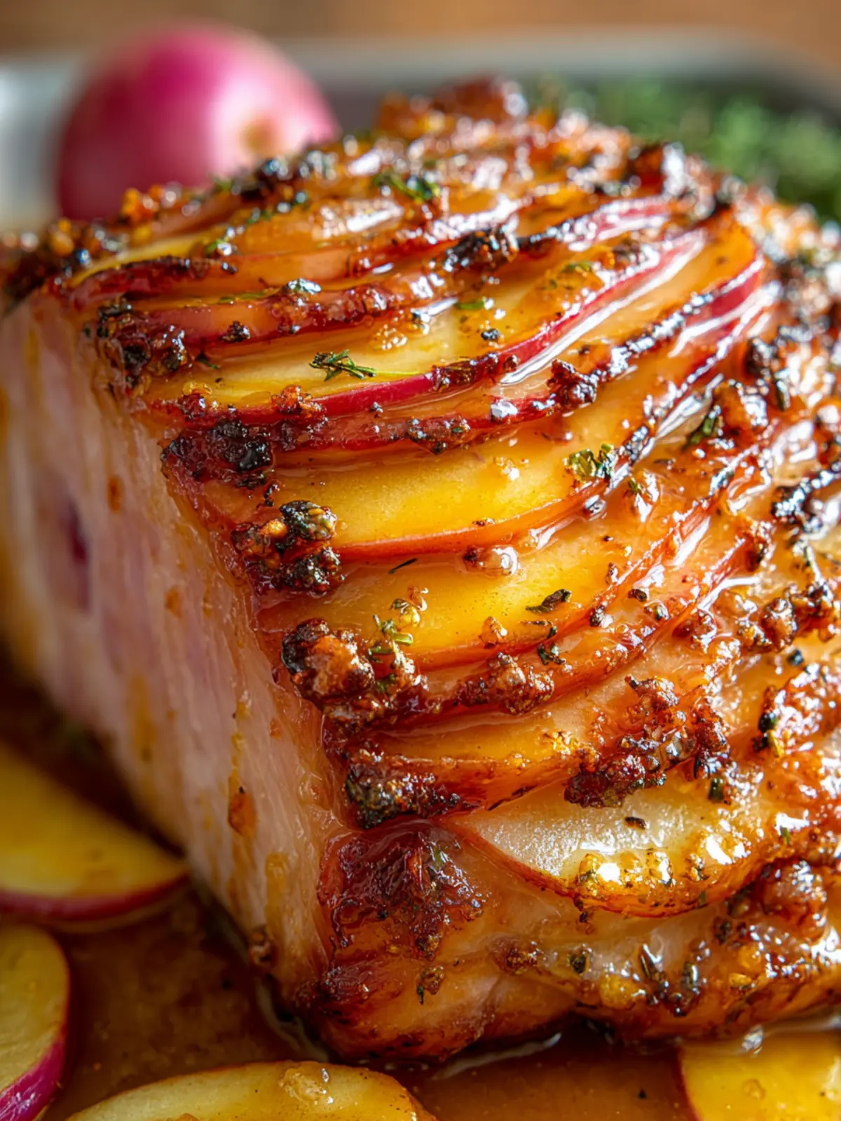 Baked Ham Recipe with Apples First Image