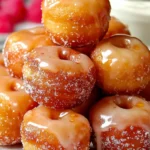 Irresistible Mini Doughnut Hole Cake with Maple Glaze First Image