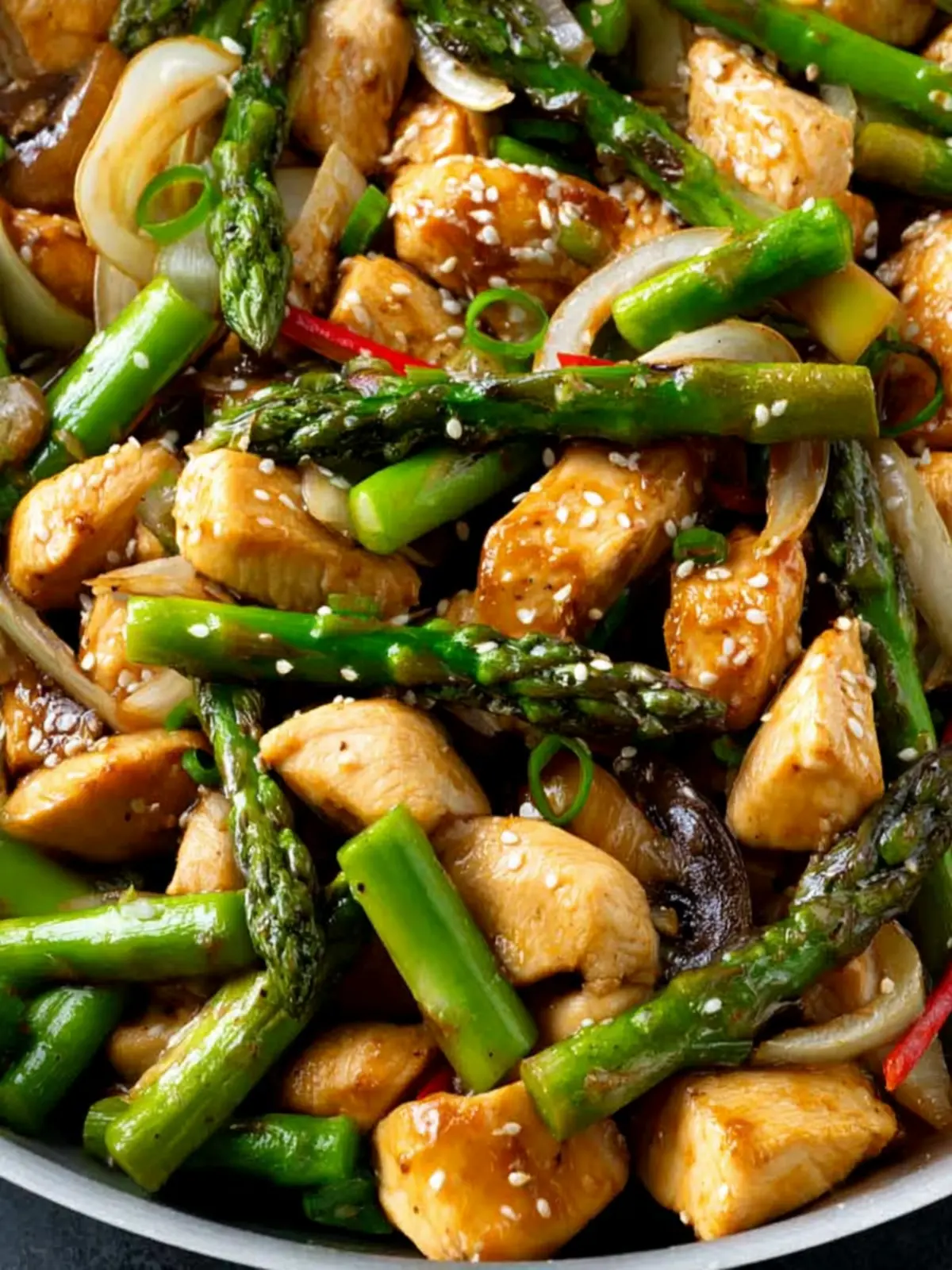 Easy Chicken Asparagus Stir Fry First Image
