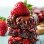 Chocolate Covered Strawberry Brownies First Image