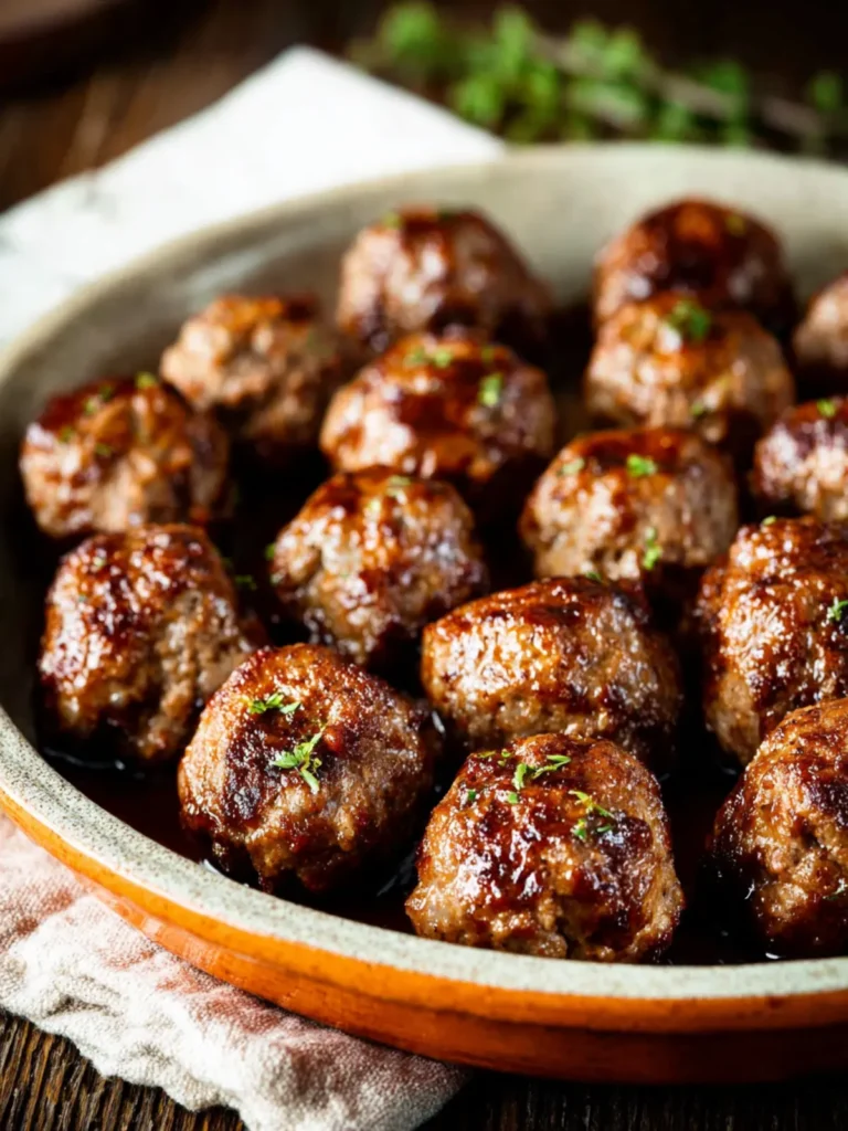 Baked Swedish Meatballs First Image