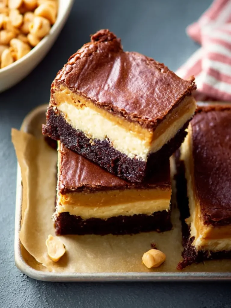 Peanut Butter Cheesecake Brownies First Image