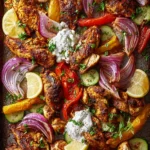 Flavorful Chicken Shawarma Sheet Pan Dinner Recipe First Image