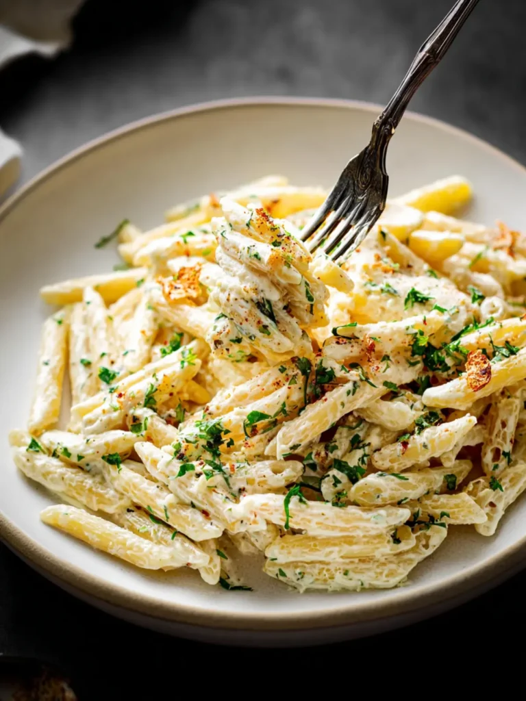 20 Minute Cream Cheese Pasta First Image