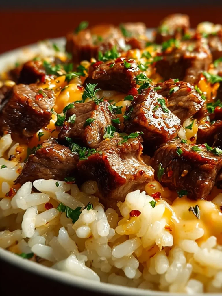 Best Garlic Butter Beef Rice First Image