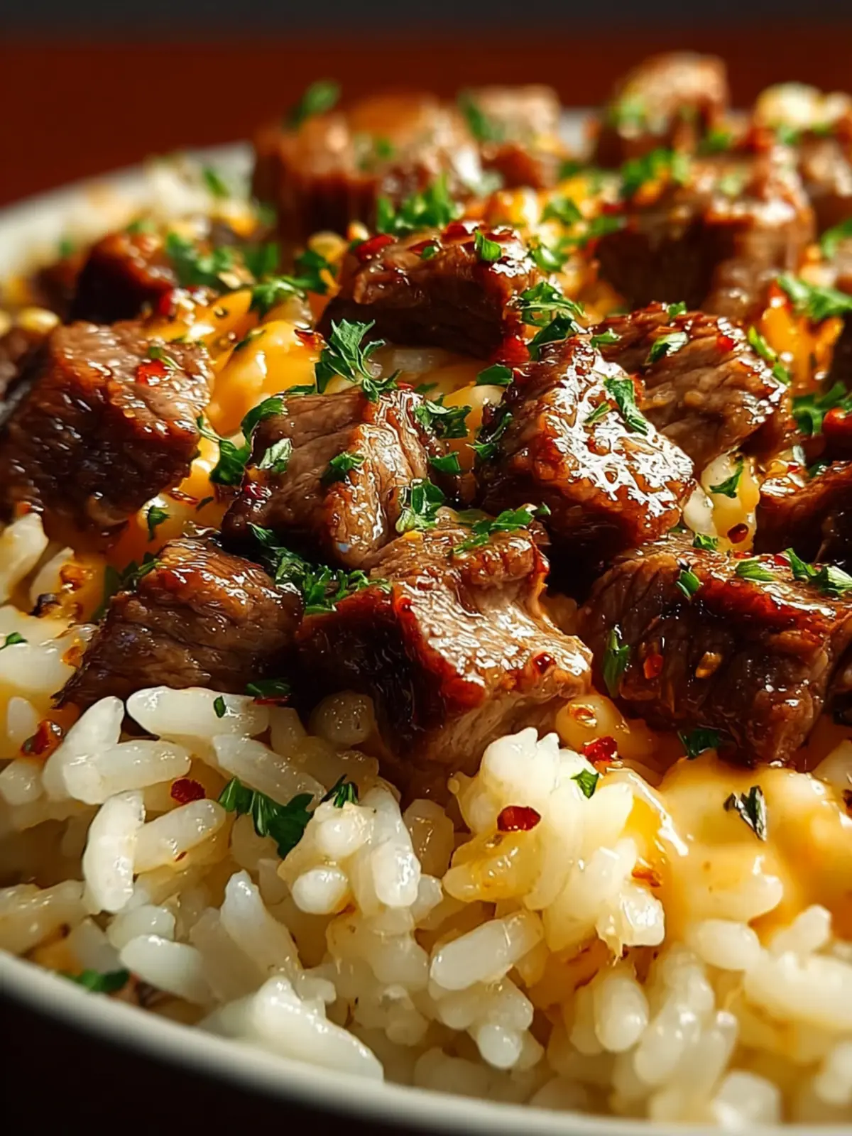 Best Garlic Butter Beef Rice First Image