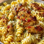 Cheesy Rotini with Garlic Parmesan Chicken First Image