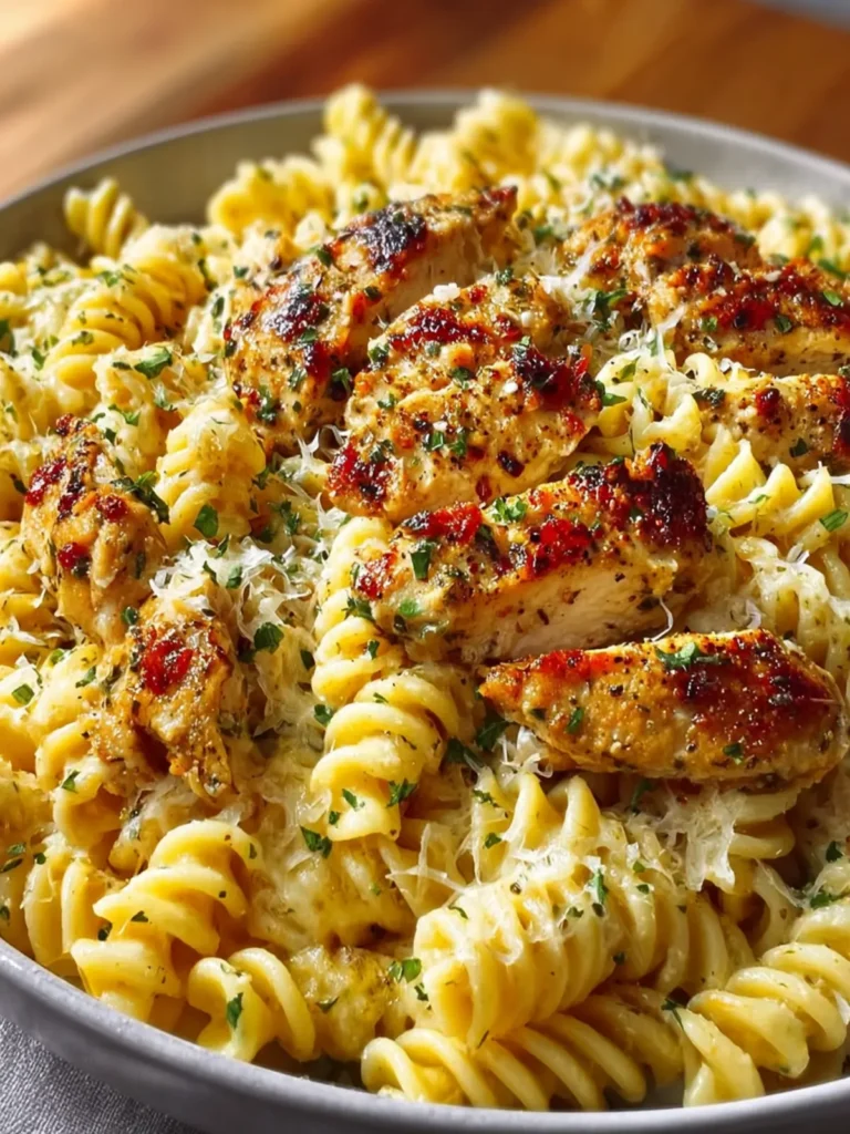 Cheesy Rotini with Garlic Parmesan Chicken First Image