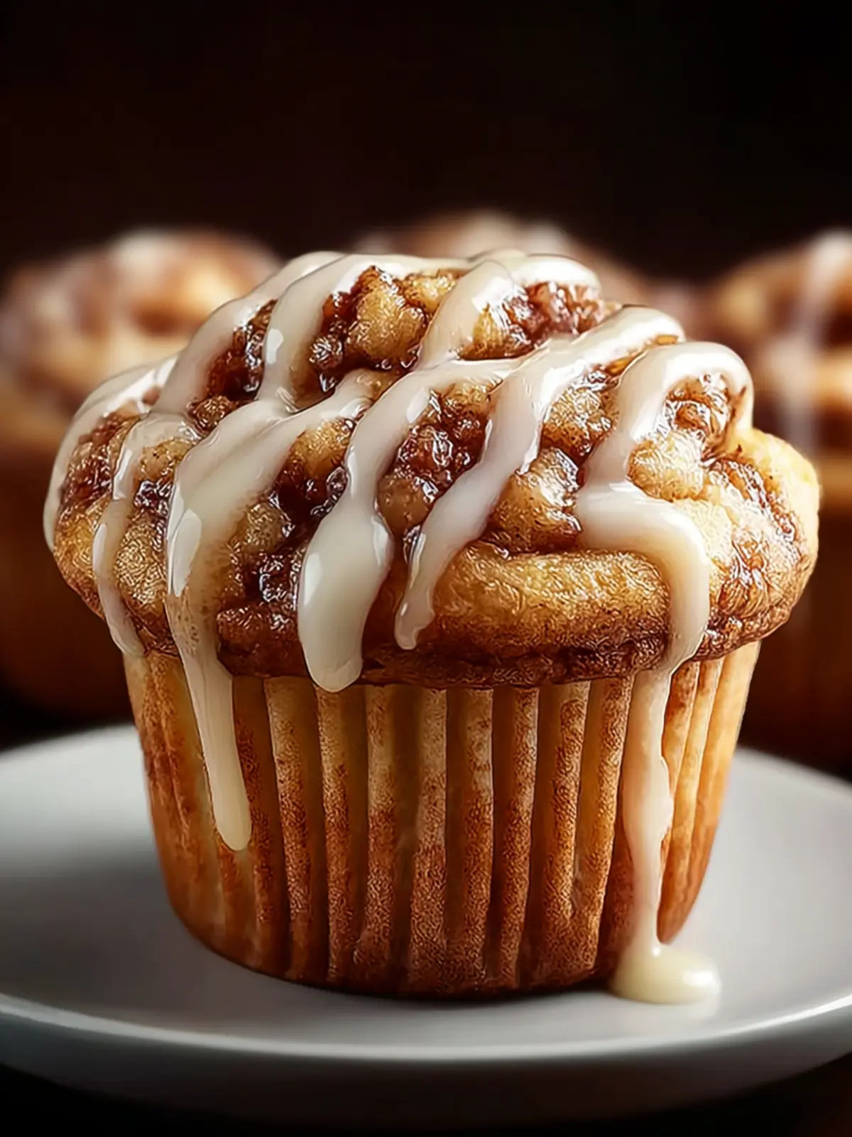 Cinnamon Roll Protein Muffins First Image