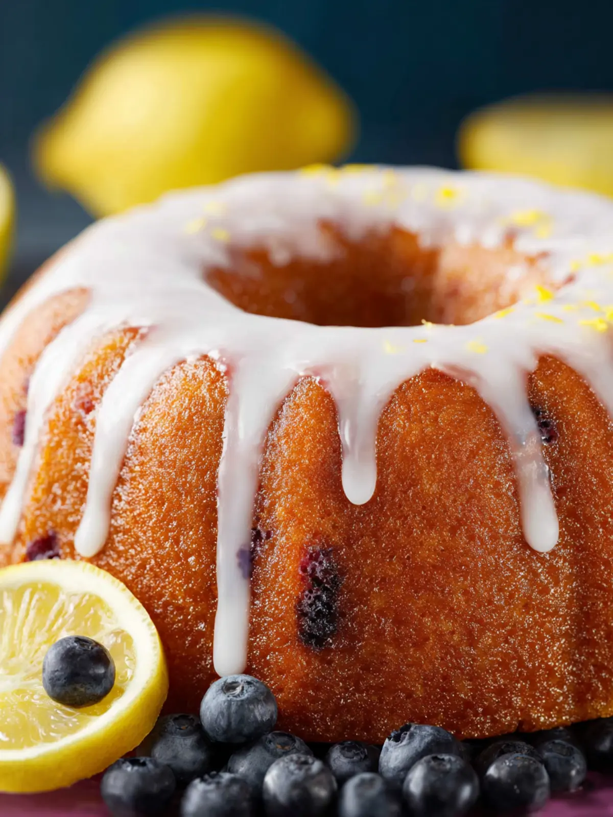 Lemon Blueberry Bundt Cake First Image