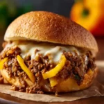 Philly Cheesesteak Sloppy Joes First Image
