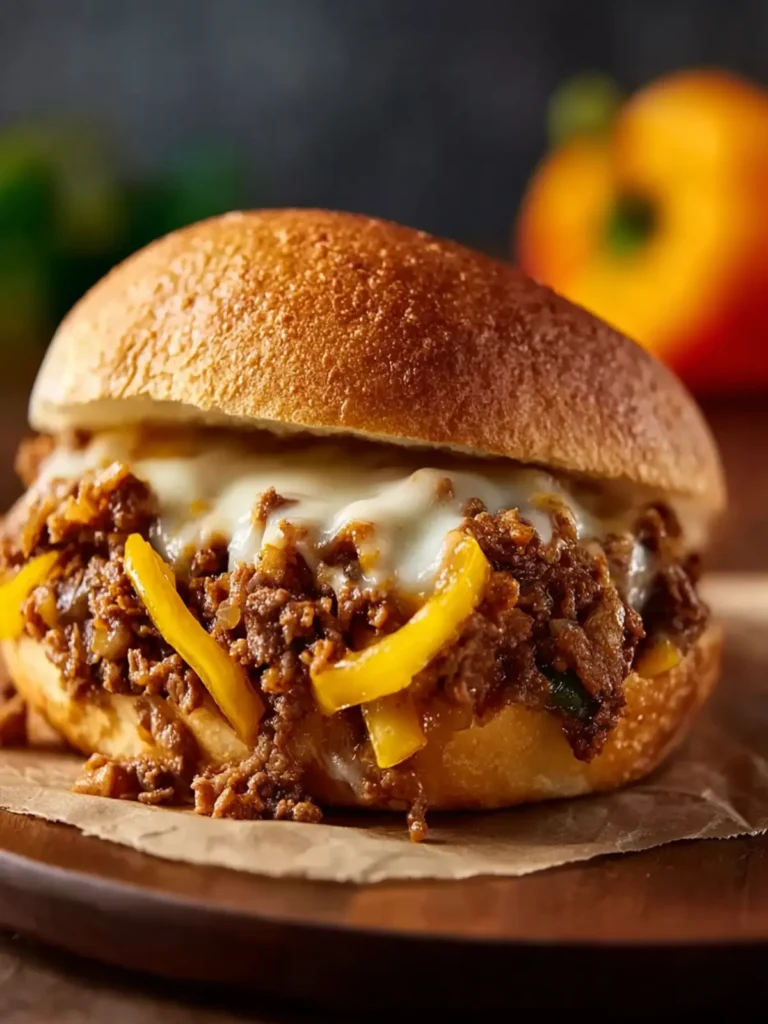 Philly Cheesesteak Sloppy Joes First Image