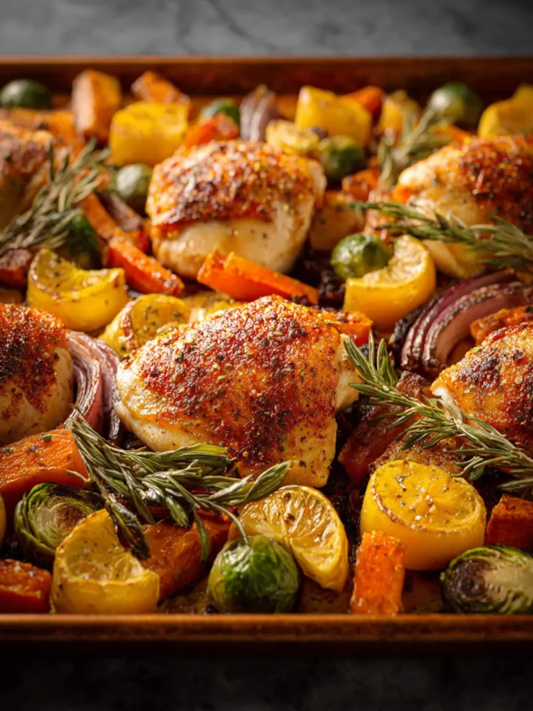 Sheet Pan Chicken and Veggies First Image
