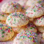 Soft Almond Sprinkle Cookies For The Holidays First Image
