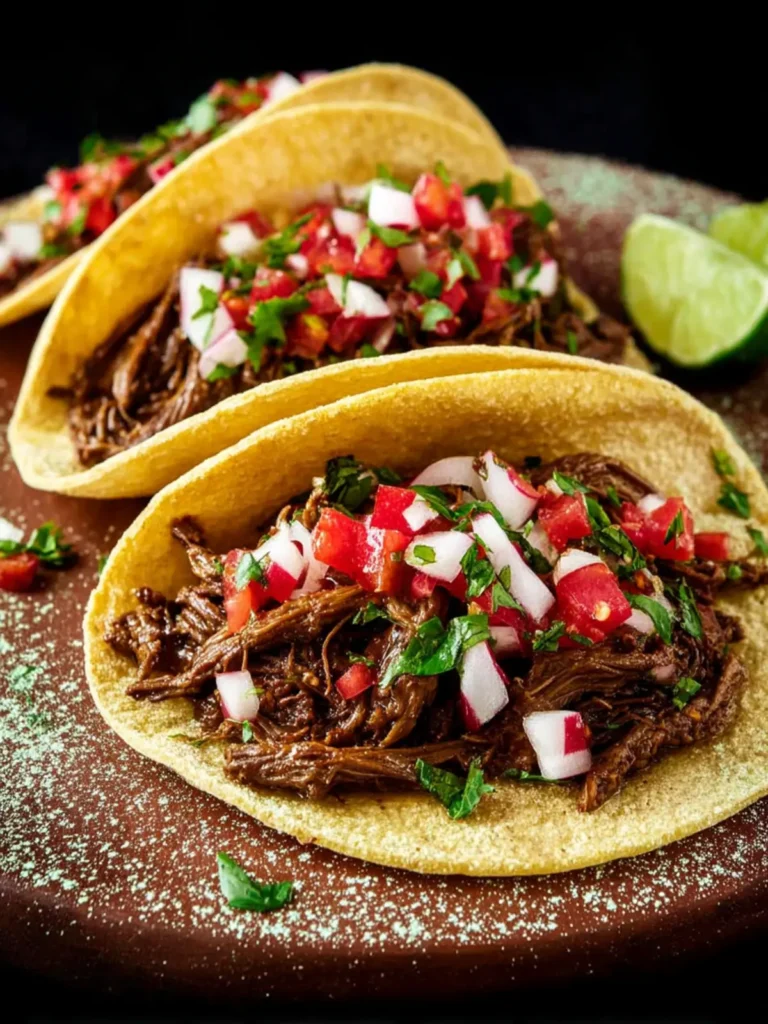 Spicy Shredded Beef Street Tacos First Image