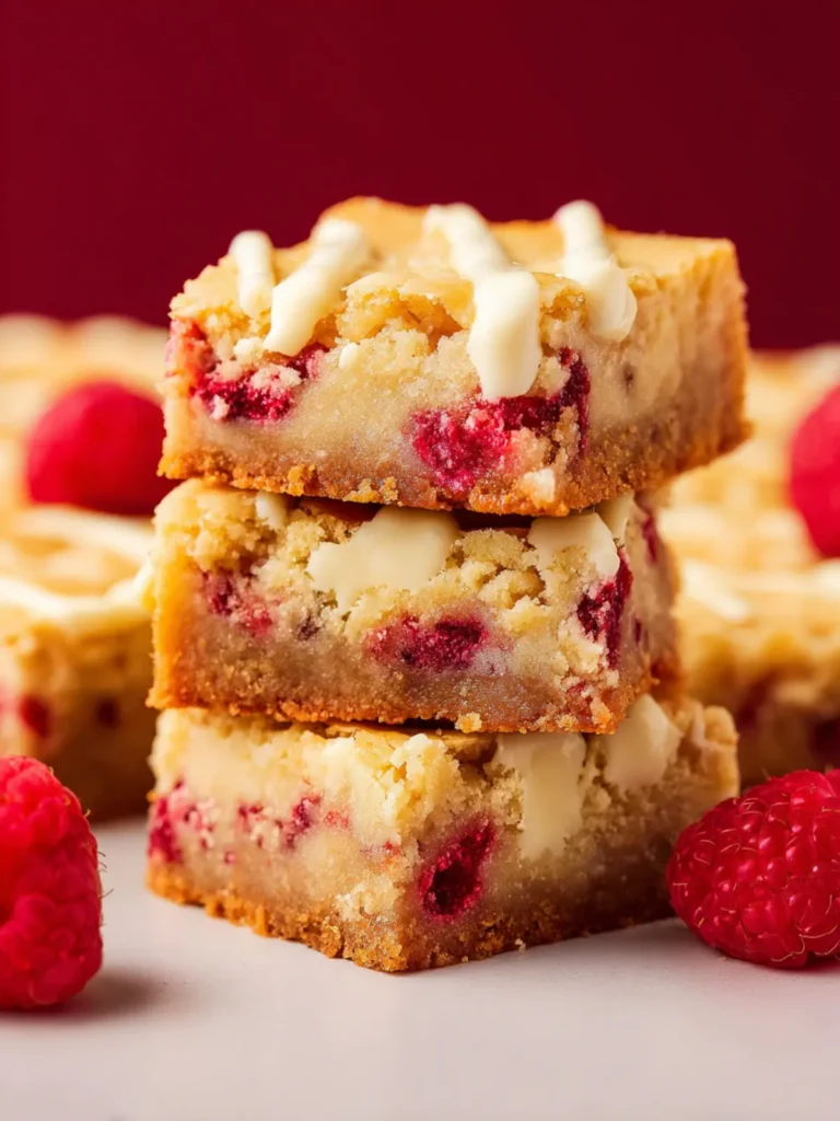 White Chocolate Raspberry Blondies First Image