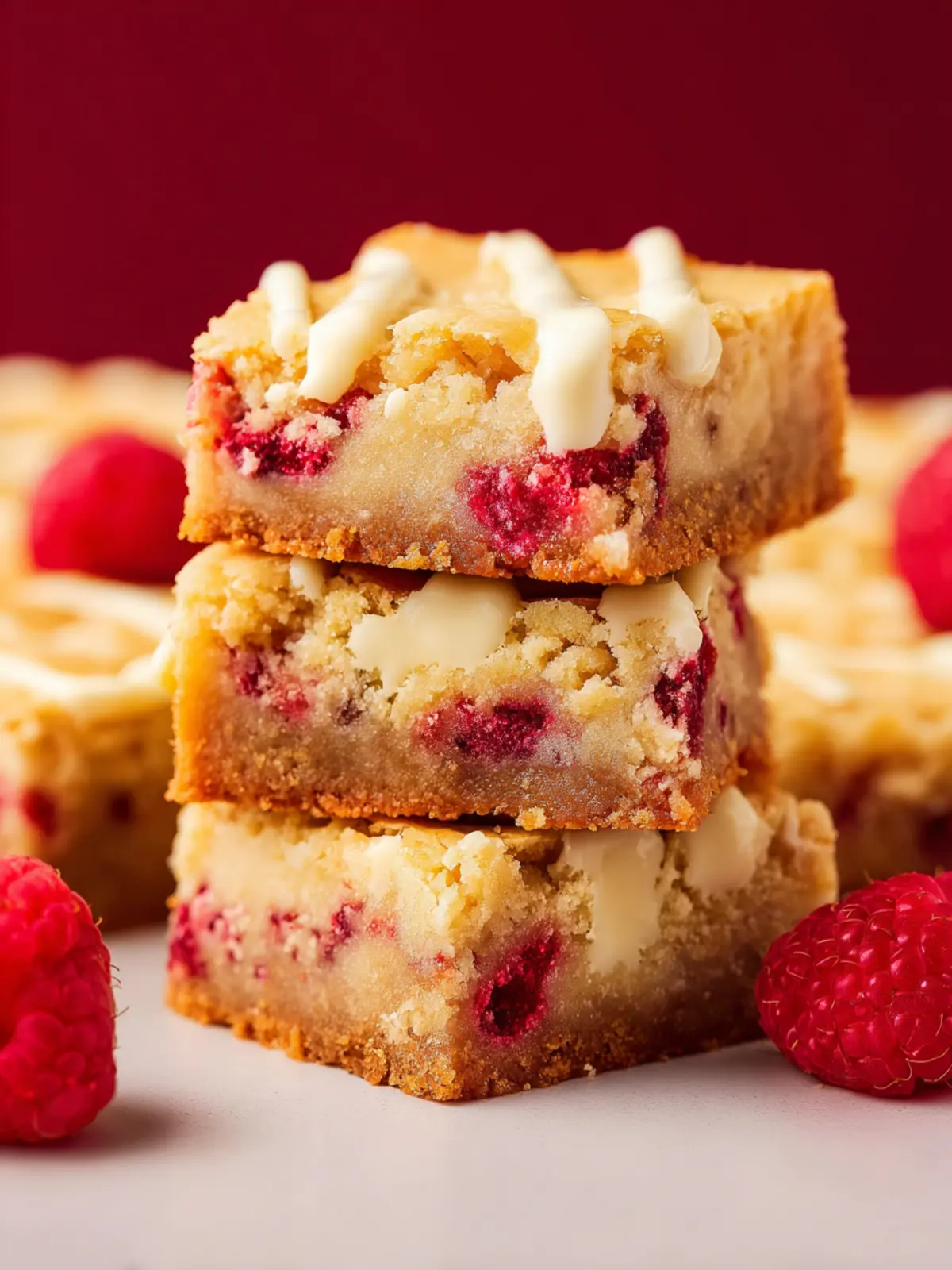 White Chocolate Raspberry Blondies First Image