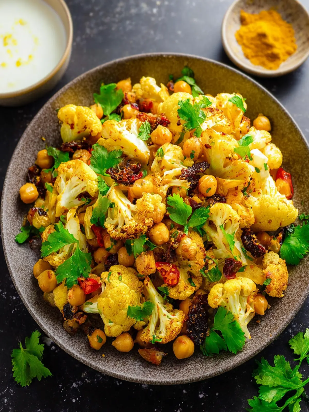 Curried Roasted Cauliflower Chickpea Salad (Easy & Flavor-Packed) 🥗 First Image