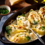 Chicken Broccoli Alfredo Stuffed Shells First Image
