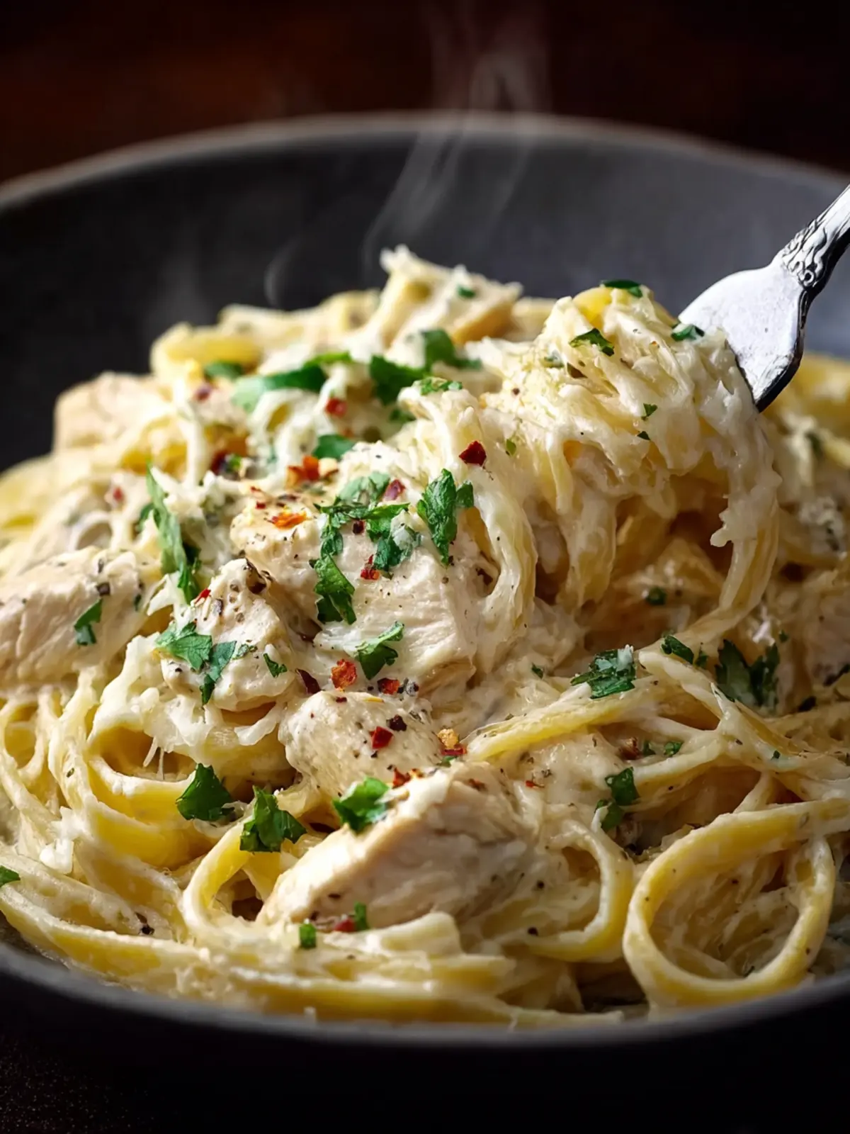 Crock Pot Chicken Alfredo First Image