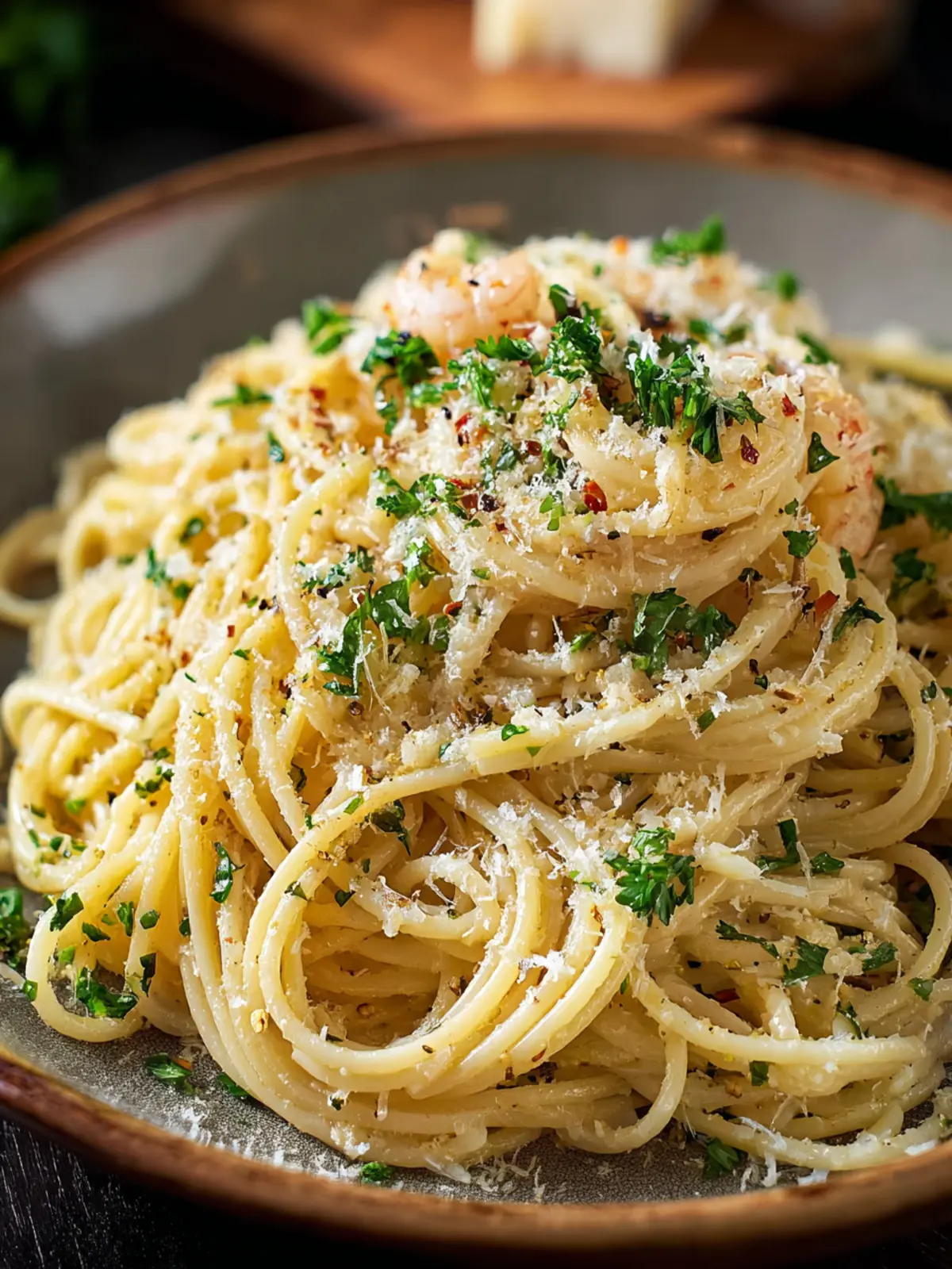 Irresistible Creamy Garlic Parmesan Spaghetti Recipe First Image
