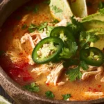 Keto Chicken Tortilla Soup (Low Carb, Gluten Free) First Image