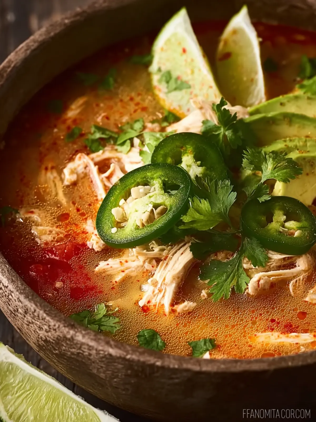 Keto Chicken Tortilla Soup (Low Carb, Gluten Free) First Image