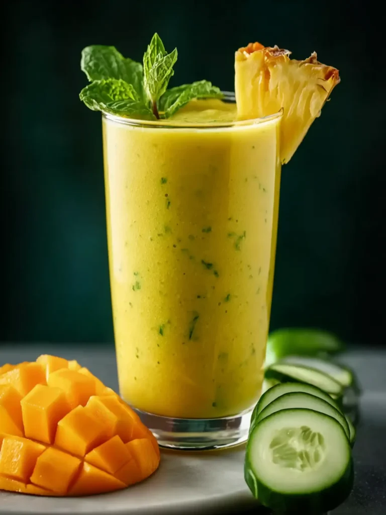 Mango Pineapple Cucumber Smoothie: The Incredible 5-Ingredient Recipe First Image