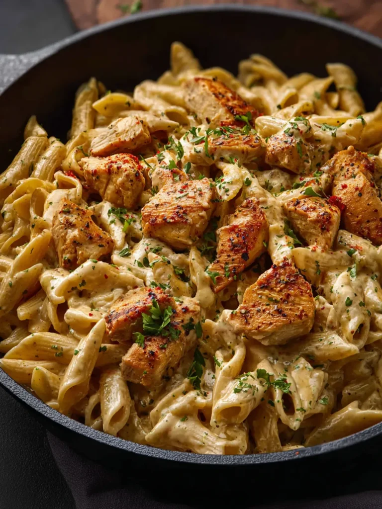 One Pot Creamy Cajun Ranch Chicken Pasta First Image