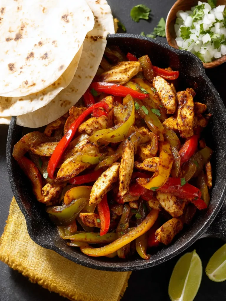 Skillet Chicken Fajitas First Image
