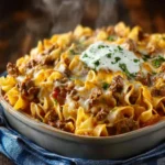 Sour Cream Beef Noodle Casserole First Image