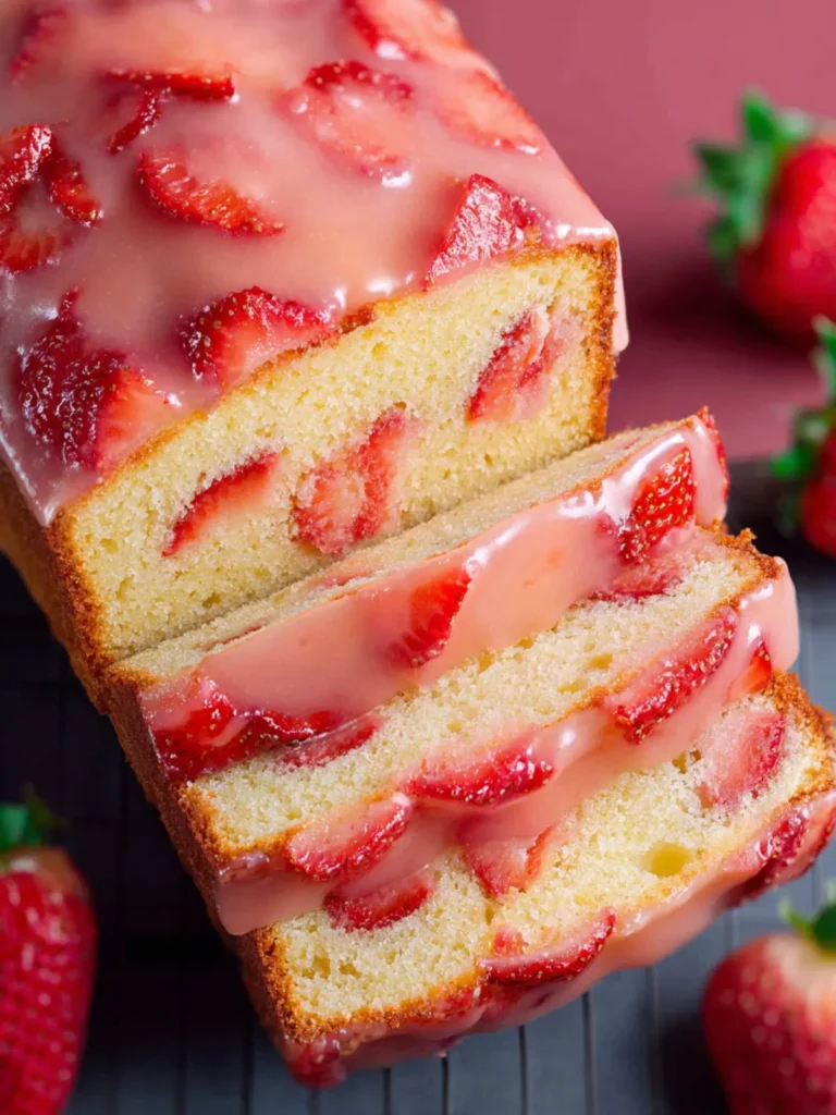 Strawberry Pound Cake First Image