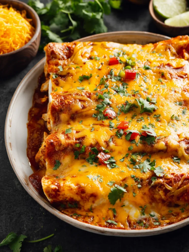 The Easiest 30-Minute Cheesy Chicken Enchiladas First Image