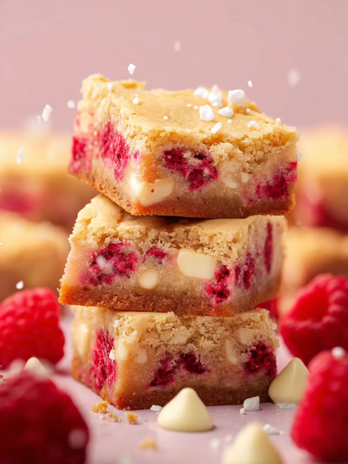 White Chocolate Raspberry Blondies First Image