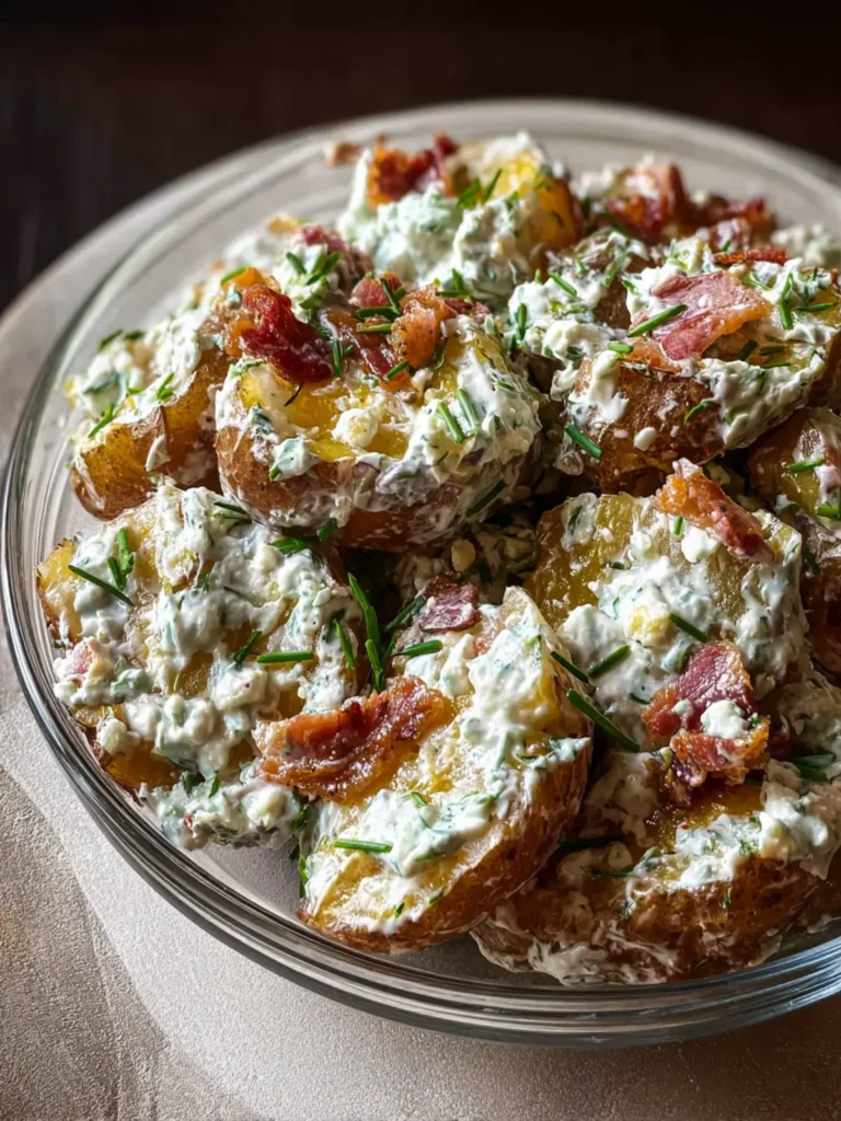 BEST Crispy Smashed Potato Salad (Viral Recipe, Easy) First Image