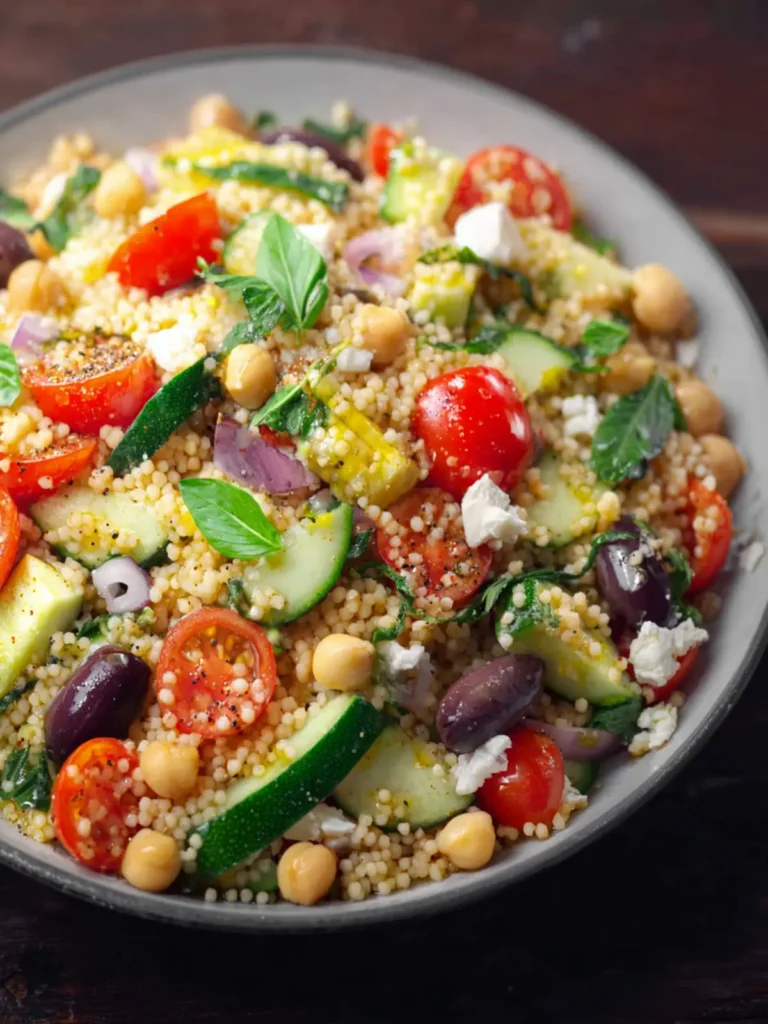 Best Mediterranean Couscous Salad First Image