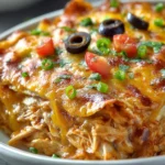 Cheesy Chicken Enchilada Casserole First Image