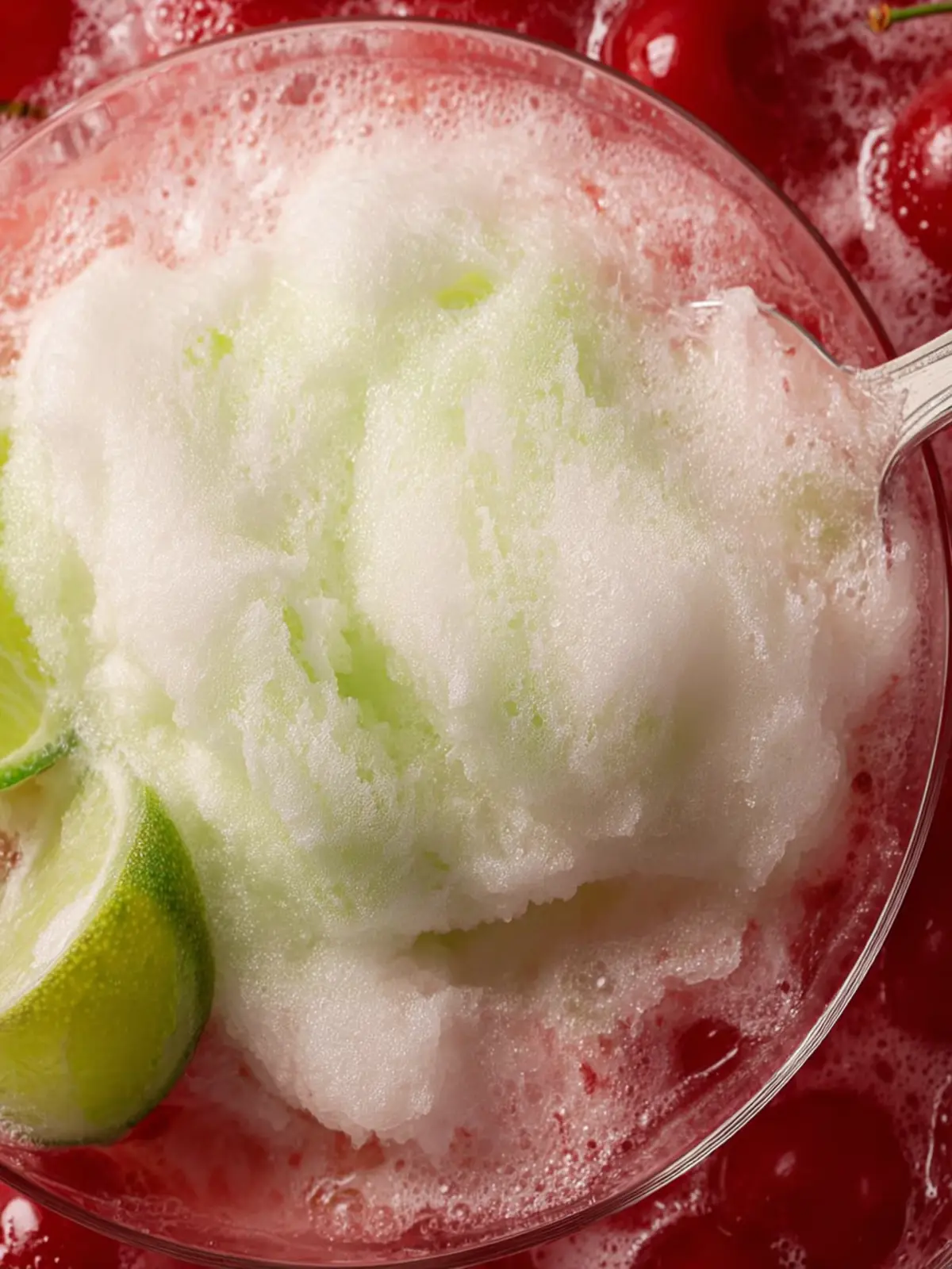 Cherry Limeade Sherbet Punch First Image