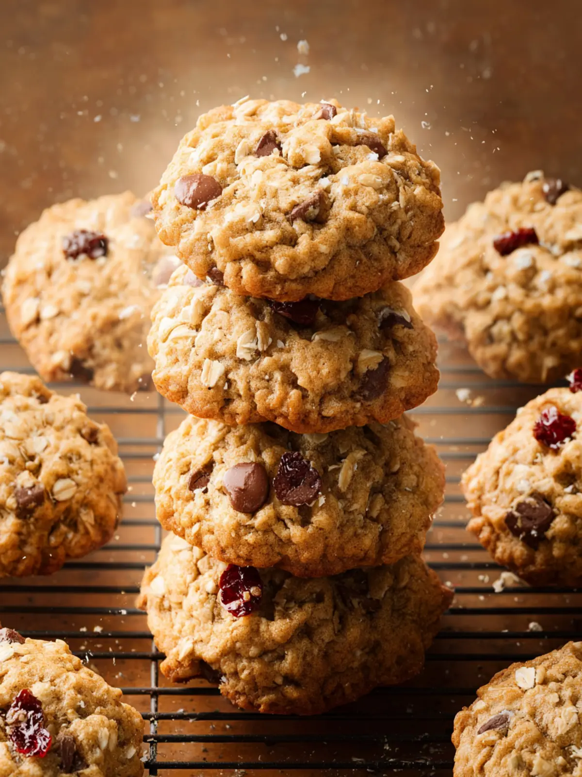 Crispy Chewy Oatmeal Cookies First Image