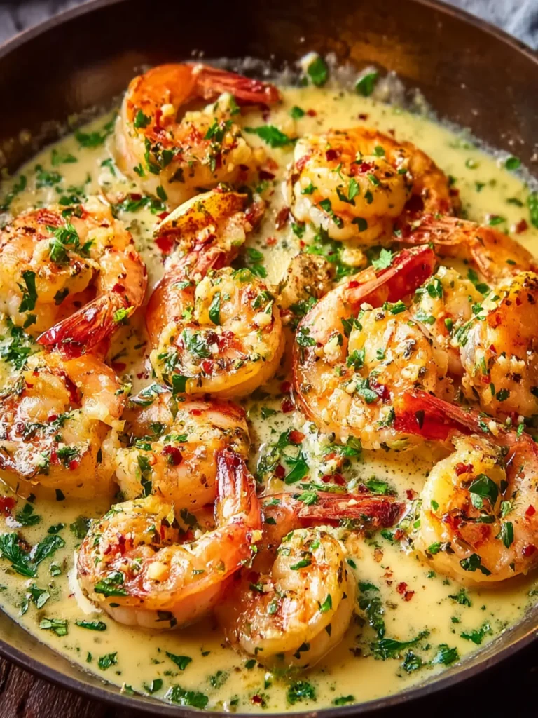Keto Creamy Garlic Shrimp First Image