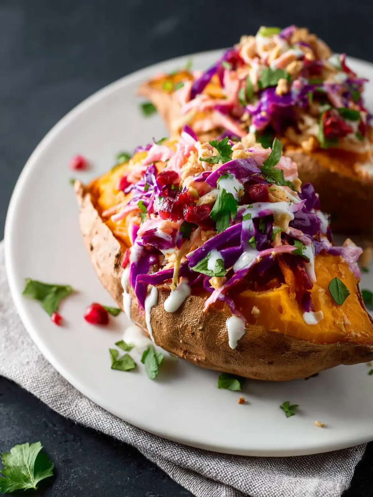 Loaded Sweet Potato with Slaw First Image