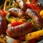 air fryer sausage and peppers First Image