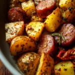 air fryer sausage and potatoes First Image