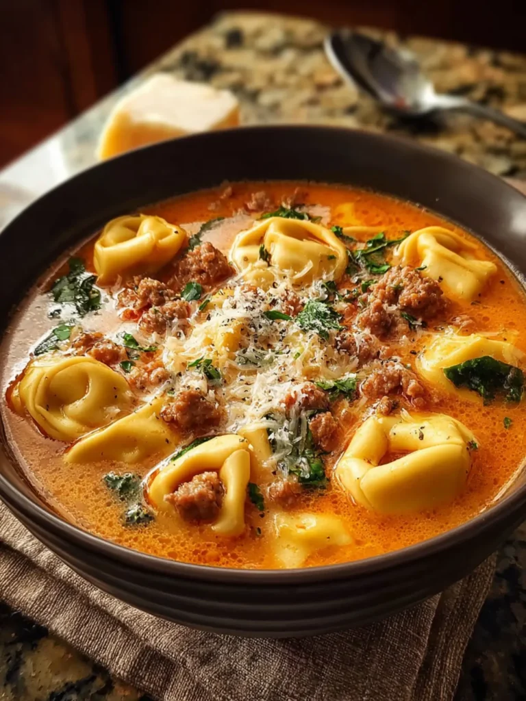 Italian Sausage Tortellini Soup First Image