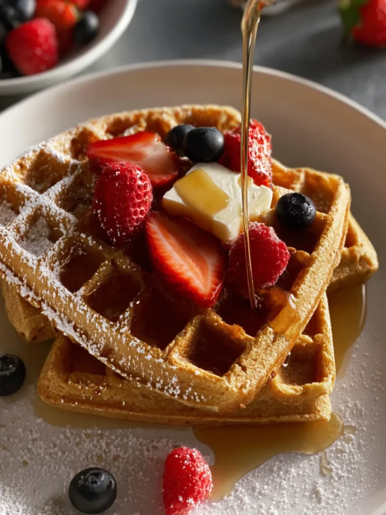 almond flour waffles paleo First Image