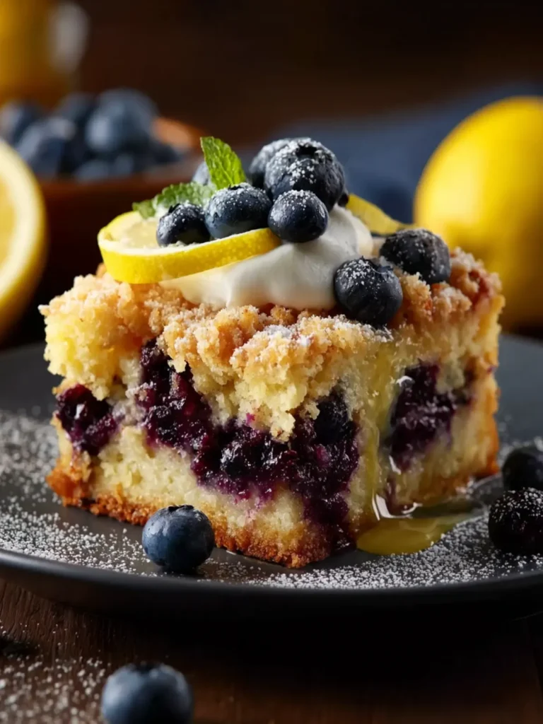 lemon blueberry cheesecake dump cake First Image